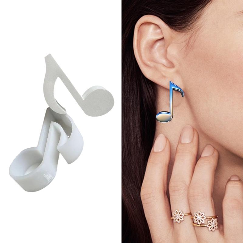 Kreative Silikonform Musiknote Epoxidharz Gussform für Duftsteine Aromatherapie Kerzen Seifenherstellung