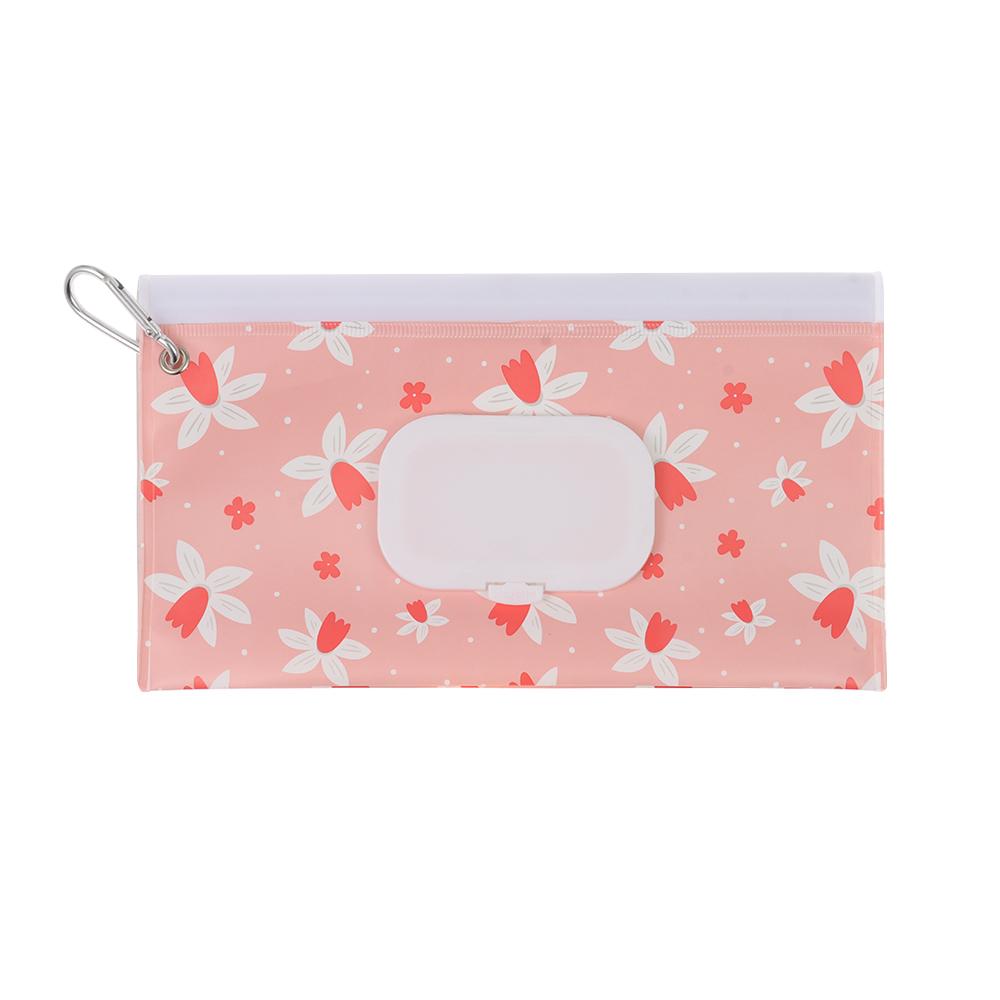 Carrying Case EVA Wet Wipes Bag Flip Cover With Buckle Cosmetic Pouch Wet Wipe Pouch Home