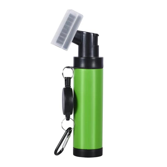 Professional Golf Club Head Cleaning Brush Spray Bottle Groove Tube Golf Brush With Retractable Hook