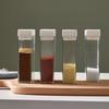 Double Hole Seasoning Condiment Box Clear Seasoning Storage Box Spices Container Set  Travel