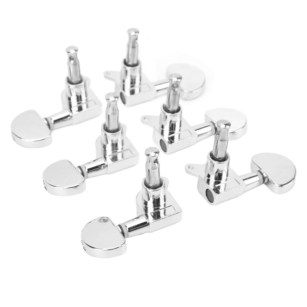 3R3L Gitarren Locking Mechaniken Halbkreis Kopf Schwerlast Internes Getriebe Schräge Winkel Saitenstimmwirbel Silber