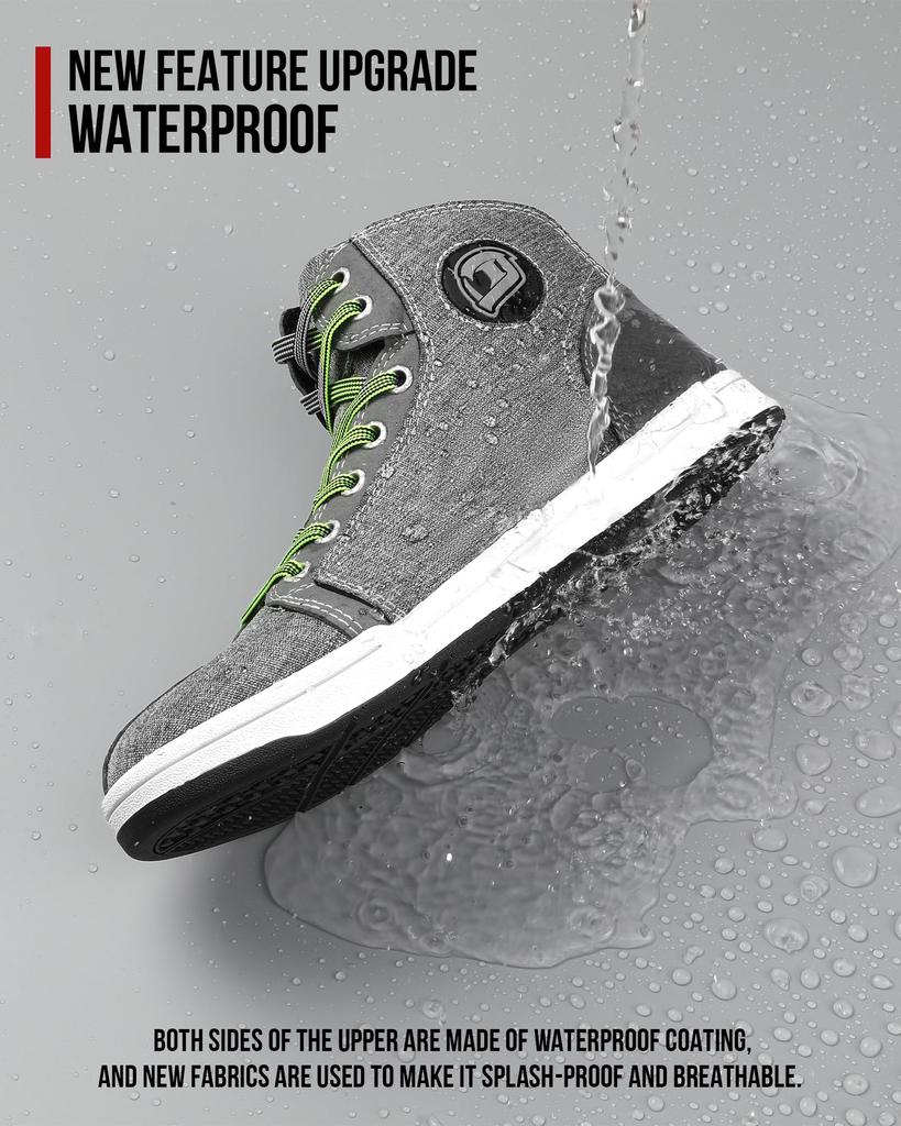 Motorcycle Riding Motorcycle Motorcycle Regular Thick Abrasion Gray [IRON JIA'S] Shoes, Shoes, Boots, Shoes, Wear, Sole, Breathable, Resistant,