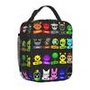 Rhythm Box Lunch Bag, Full-Printed Picnic Bag For Primary And Secondary School Students, Cartoon Animation Wear-Resistant Portable Thermal Insulation
