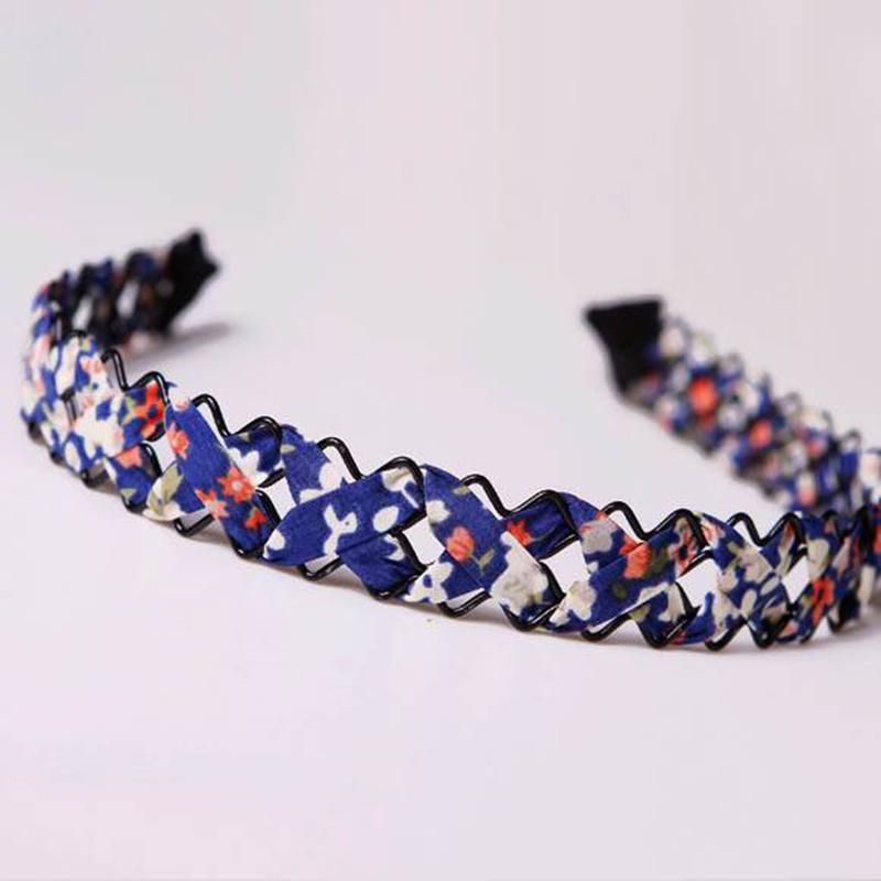 Повязка на голову, модная ажурная ткань, ручная повязка на голову из проволоки, простая заколка, широкая заколка