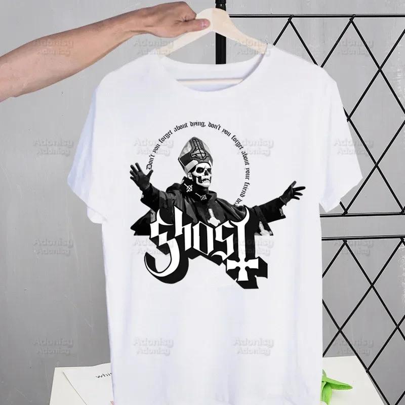 Ghost Band Hard Rock Band Harajuku Men's Tshirt Unisex Short Sleeve T Shirt Casual Ghost B.C. Heavy Metal T-shirt Male Tops