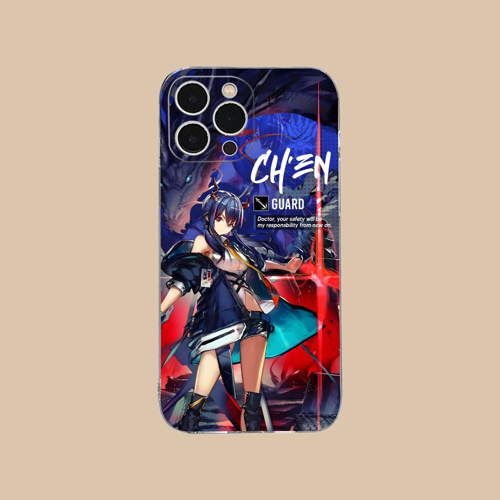 

Arknights Chen Clear TPU Mobile Case for iPhone 17 16 15 14 13 12 11 X XR XS Air Pro Max Plus Mini Colorful Cover iPhone XS Max