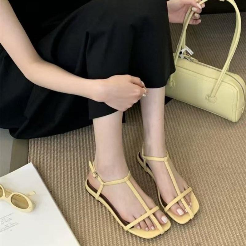 Fashion 2025 New Gladiator Women's Sandals Summer Fashion Open Toe Platform Sandals Women's Outdoor Beach Vacation Flat Women's Shoes