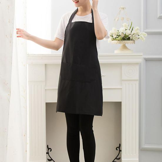 Șorț de protecție pentru casă restaurant rezistent la ulei de bucătărie de culoare solidă