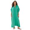 Women's Plus Size Solid Color Rayon Resort Dress & Beach Cover-Up