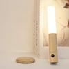 LED Warm Intelligent Induction Wall Lamp Wireless Wooden Stick Night Light Corridor Cabinet Wardrobe Light Decorative Home Light