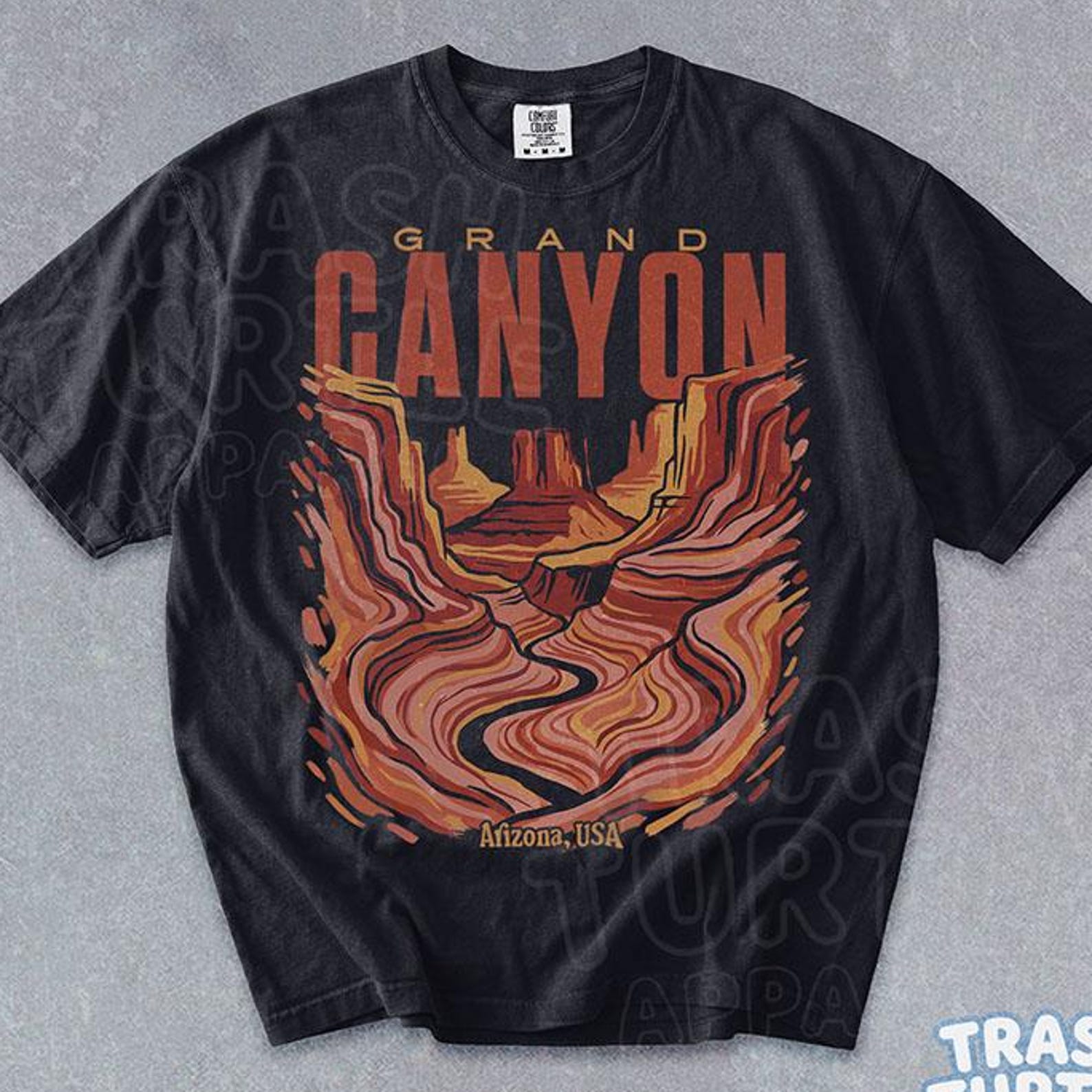 Retro Grand Canyon Shirt Arizona Graphic TShirt Nostalgia Nature T-shirt Southwest 90s Gift Tee 4XL