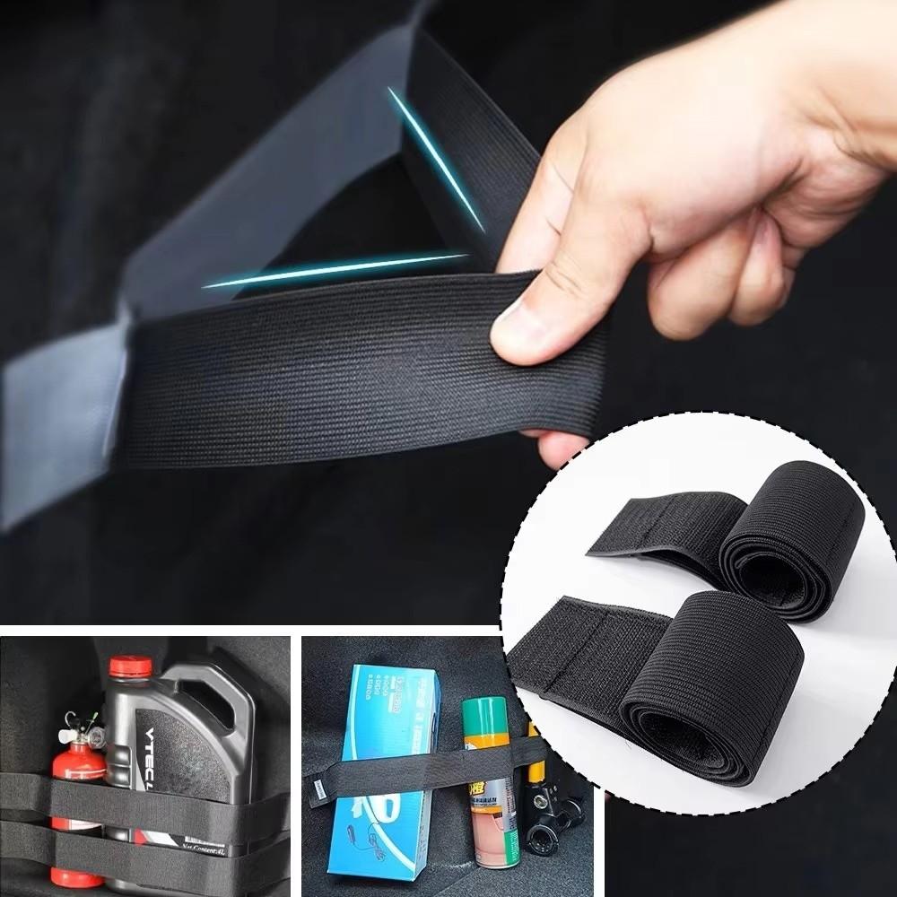 Firm Fixing Car Trunk Organizer Strap Nylon Magic Tape Fixing Belt Suitcase Storage