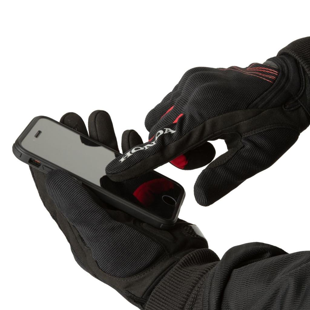 Honda Protective Mesh Size Gloves, Red, L, 0SYEJ-76B-RL