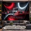 Athletic Bilbao FC Personalized Tapestry Support Custom Name, Wall Art Home Decoration