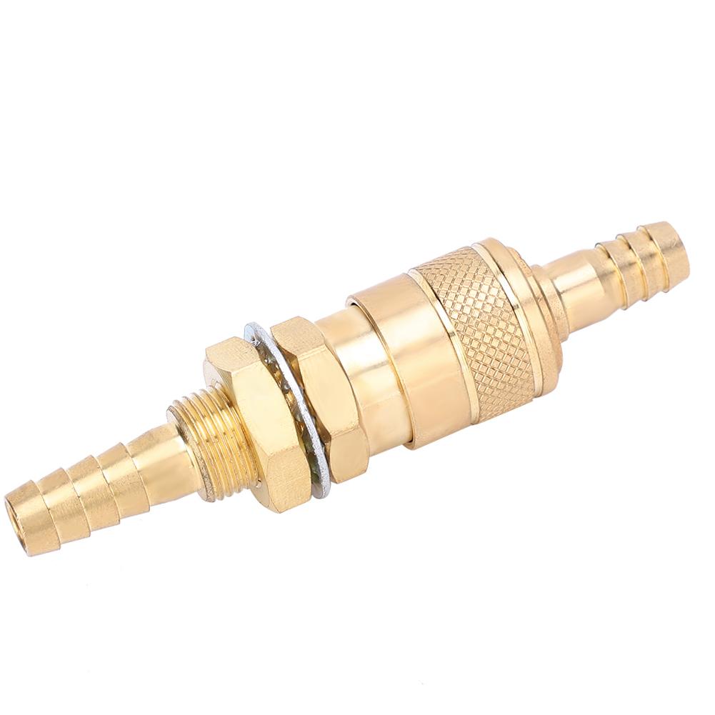 8mm Pair of Water Cooled & Gas Adapter Quick Connector Fitting for MIG TIG Welder Torch