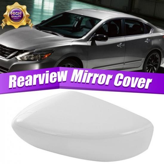 Left Driver Side Mirror Cap Cover White Fits 2013 2014-2018 Nissan Altima Sedan