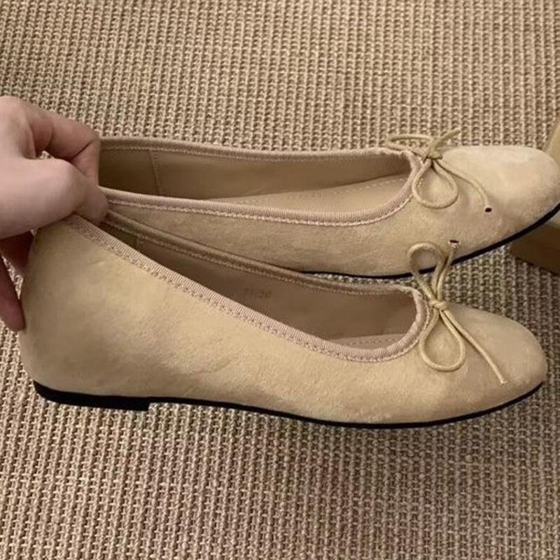 

Fashion Spring Flats Women Loafers Shoes Shallow Bow Casual Sandals Fashion Lolita Dress Woman Shoes 2025 Trend Walking Female Zapatos 35 абрикосовый