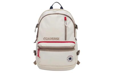 Straight Edge Polyester Backpack Regular Unisex Milk White 10026815-A01