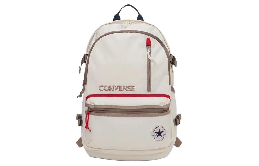 Converse Straight Edge Polyester Backpack Regular Unisex Milk White 10026815-A01