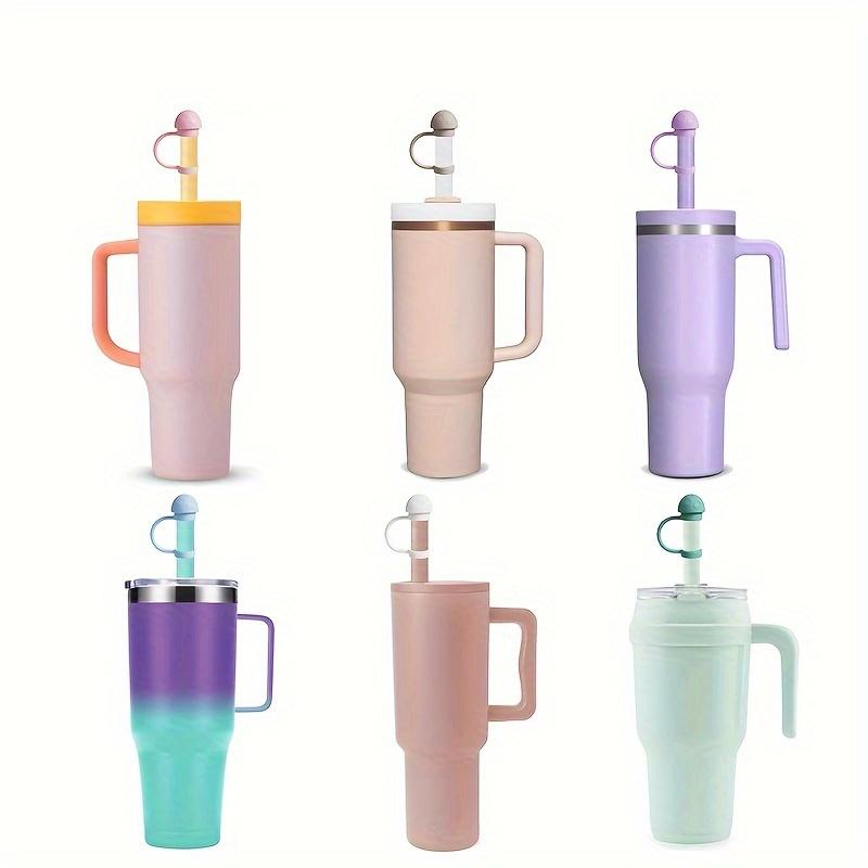 6 Silicone Straw Caps, Suitable for 30/40 Ounce Insulated Cups and Hot Water Bottles, Dustproof and Easy To Clean