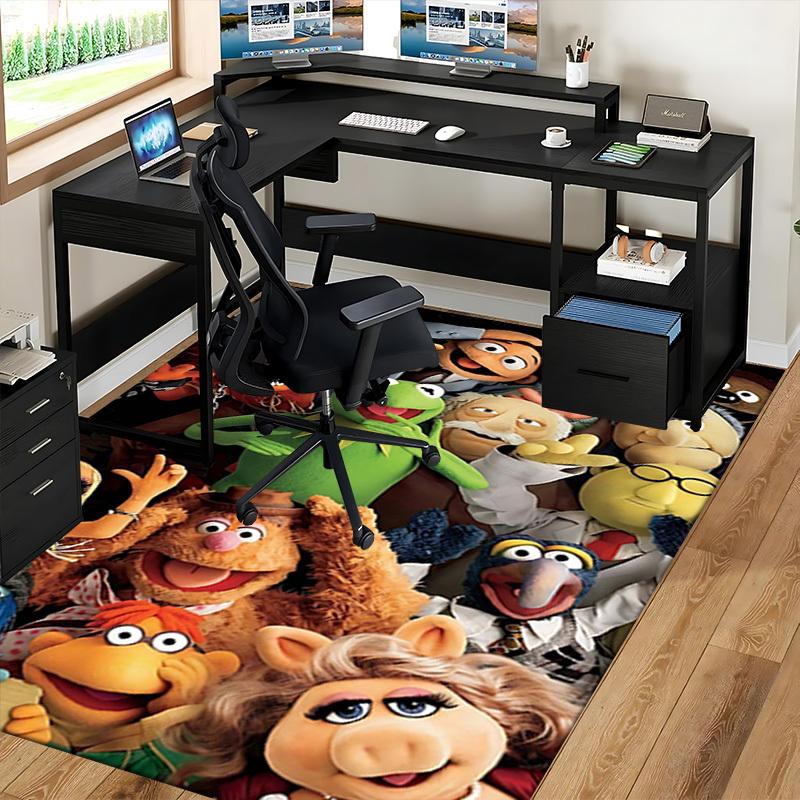 1pc The Muppets Kermit the Frog Office Chair Mat - Non-Slip Carpet for Home and Office Use, Festive Gift Idea for Any Season.P027