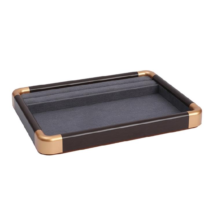 Jewelry Display Tray with Protective Velvets Lining Jewellery Holder Accessory Presentation Stand for Home or Shop Use