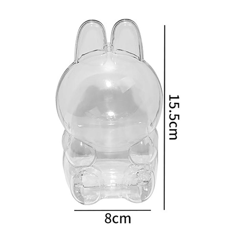 

Case Cover for LABUBU Plastic Clear Cover Storage Transparent PVC Bag Hanging Mode Organizer Doll Protective Figure Display Box