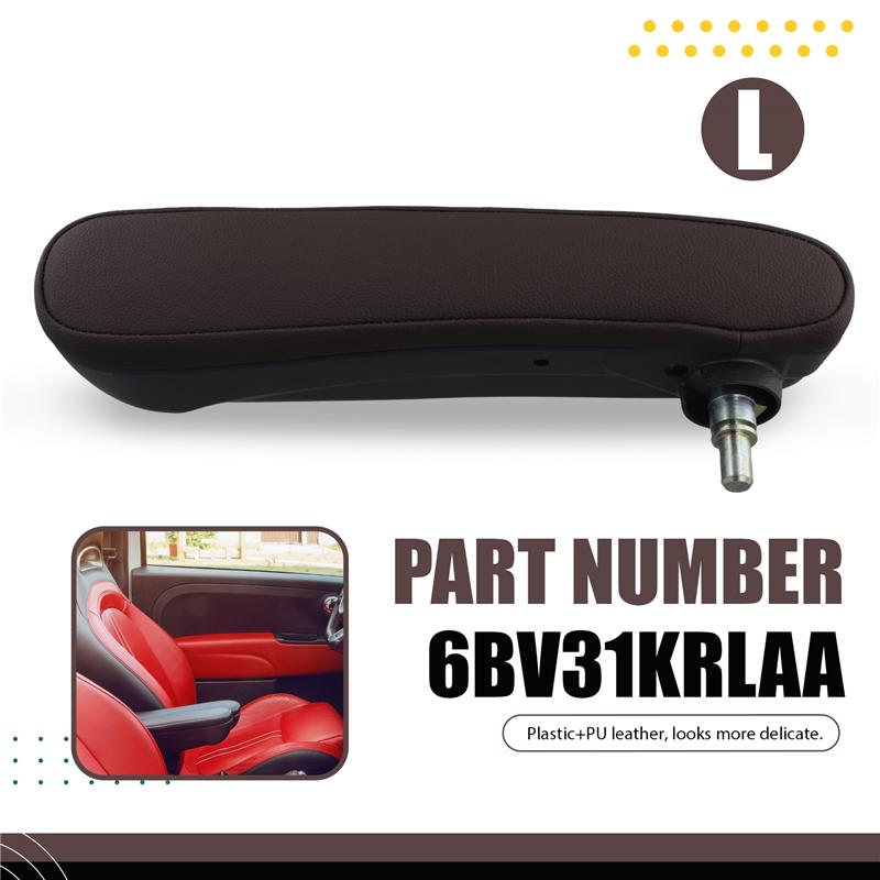 Reposabrazos del asiento interior del conductor delantero izquierdo 6BV31KRLAA Para FIAT 500 2016- Asideros de repuesto para reposabrazos de asiento