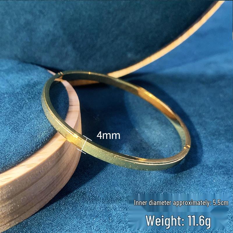 

Минималистичный ультратонкий женский браслет-бенгл в стиле инфлюенсера