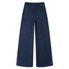 navy blue yuppie old money style retro straight trousers women's high waist thin casual trousers trousers & extended
