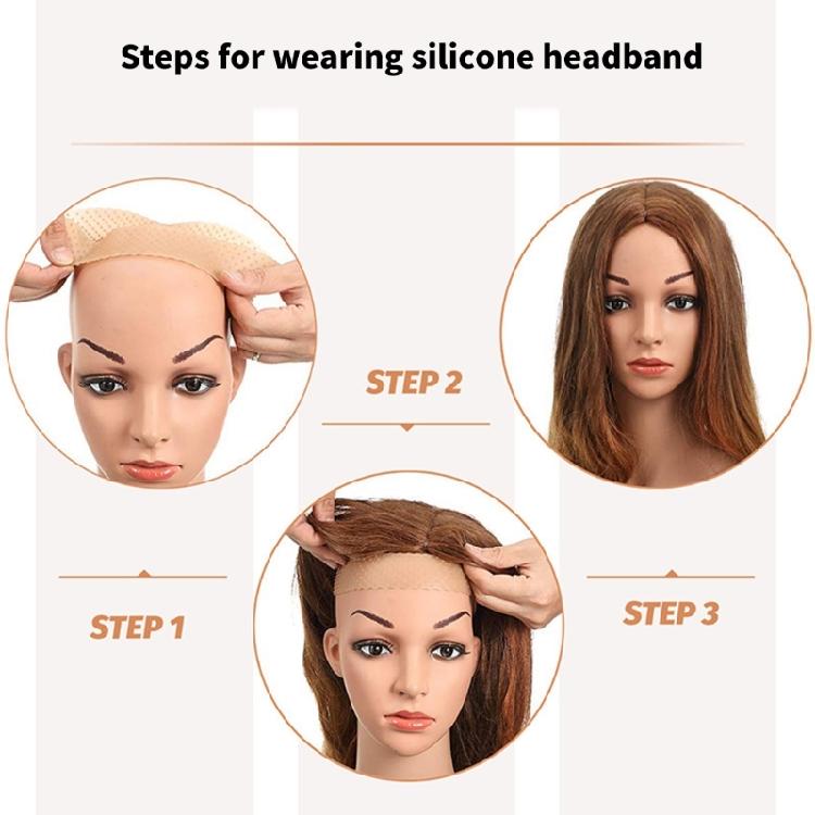Nonslip Silicone Wigs Headbands Elastic Bands For Wigs Sweatproof And Breathable Sport Activity Hair Holder Band