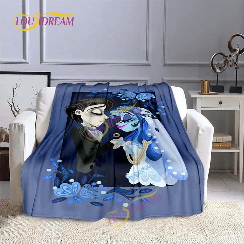 Animovaný film Tima Burtona Mrtvá nevěsta láska deka přehoz přes postel kostkovaný koberec přehoz přes postel pohovka domov teplá deka dětská deka