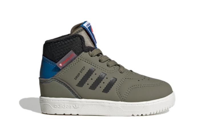 Kids' Sneakers Adidas Originals Drop Step High top Toddler Shoes Green Infant And Toddler