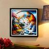 New Arrival 5D DIY Full Circle Diamond Painting "Clock Landscape Illustration" Embroidery Cross Stitch Home Decor Gift