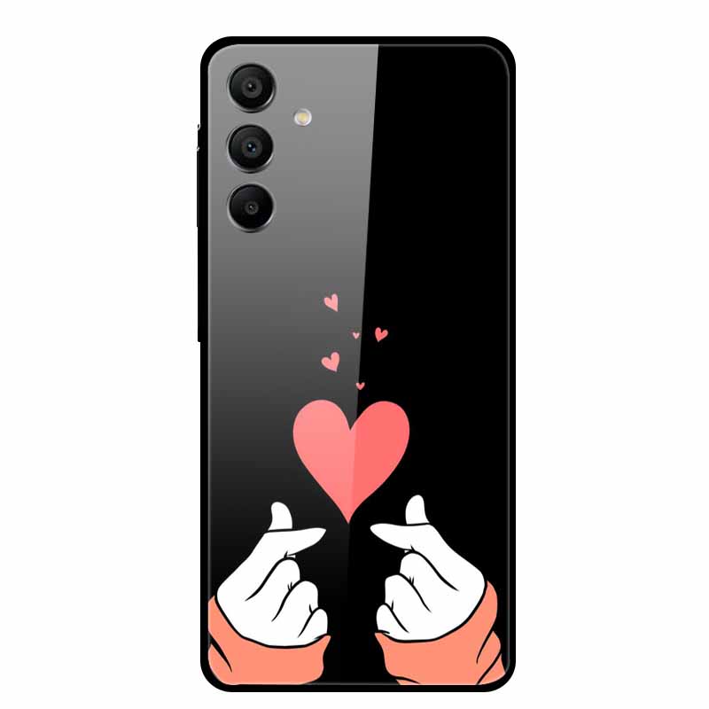 Tempered Glass Case for Samsung Galaxy A16 5G Back Cover Hard Case for SamsungA16 Phone Case Fundas Cool Protective Cute Bumper