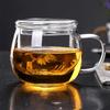 Bring a Glass Cup Flower Teacup Glass Teacup Tea Cup Filter Water Cup Juice Milk Cup