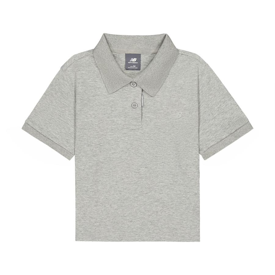 New Balance Polo Shirt Women s Medium Gray NFF27032-MGR M
