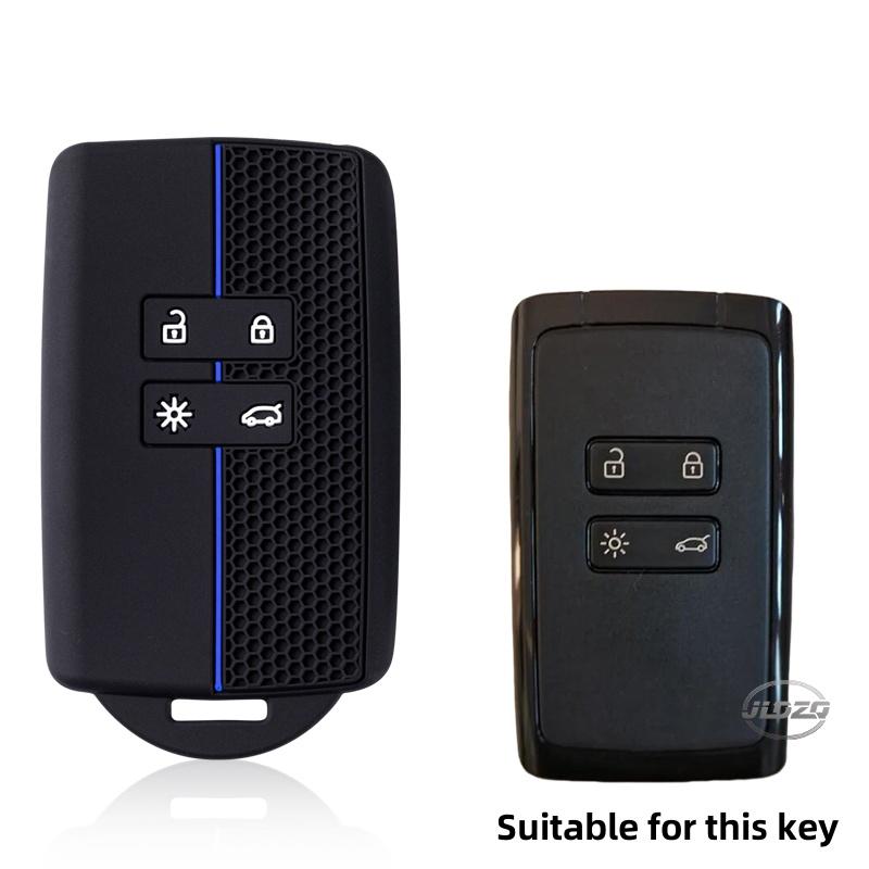 Silicone Car Key Cover For Renault Captur Koleos Kadjar Arkana Megane Dacia Duster Sandero Stepway Smart Remote Control Fob Case