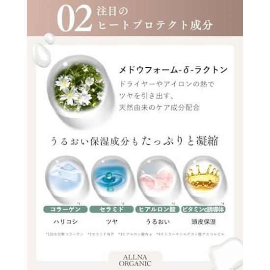 Expanding hair becomes smooth manageable Olna Organic Milk Leave-in Treatment Plant Aroma Fragrance Serum Additive-free Damage Care Keratin Non-greasy