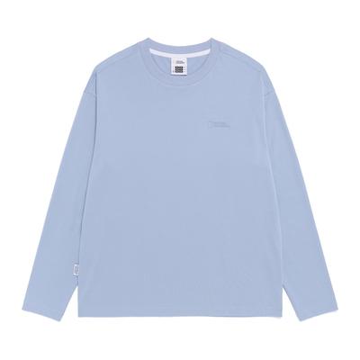 NATIONALGEOGRAPHIC N265Uts901 Supima Semi-Overfit Long Sleeve T-Shirt Storm Blue