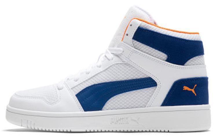 PUMA Rebound Layup Mesh White Blue 370913-01 38