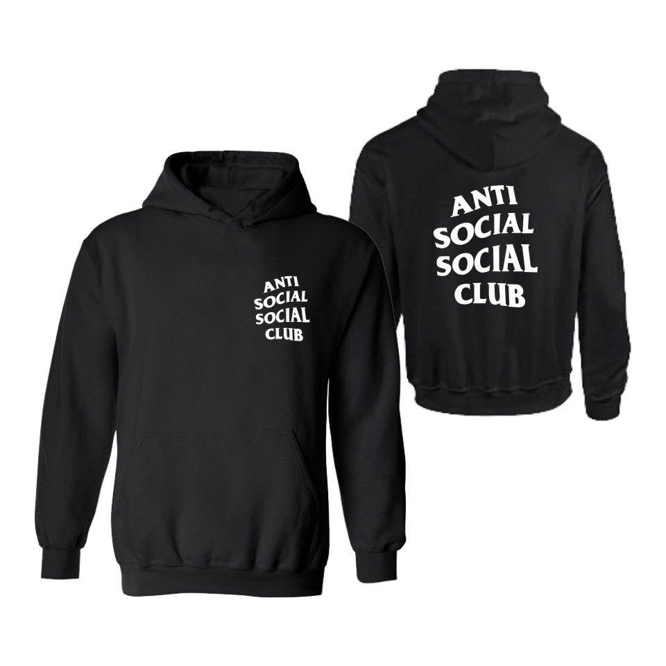 

Anti Social Social Club Unisex Hoodie New Long Sleeve Hood Sweater Sweatshirt 4XL（Tag 4XL=US 2XL）