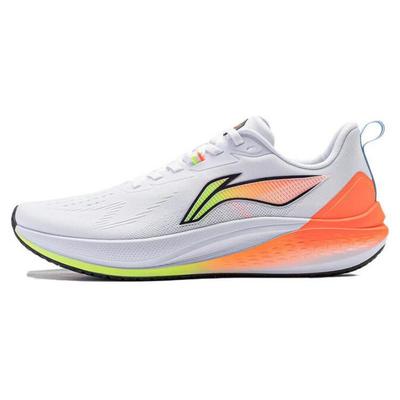 Li Ning Red Hare 7 Amortecimento Antiderrapante Leve Cano Baixo Tênis de Corrida para Maratona Masculino Branco ARPU003-2