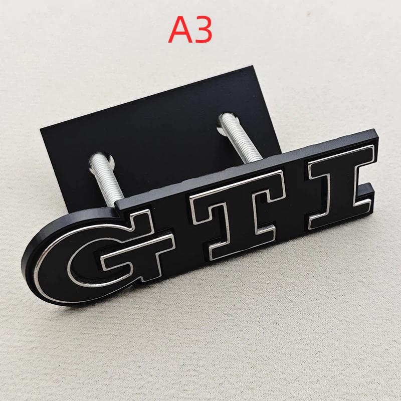 3D Metal Logo GTI Car Front Grille Badge Emblem For Plo Typ 9N3 6R G/olf 4 5 6 8 MK3 MK4 MK5 MK6 Auto Accessories