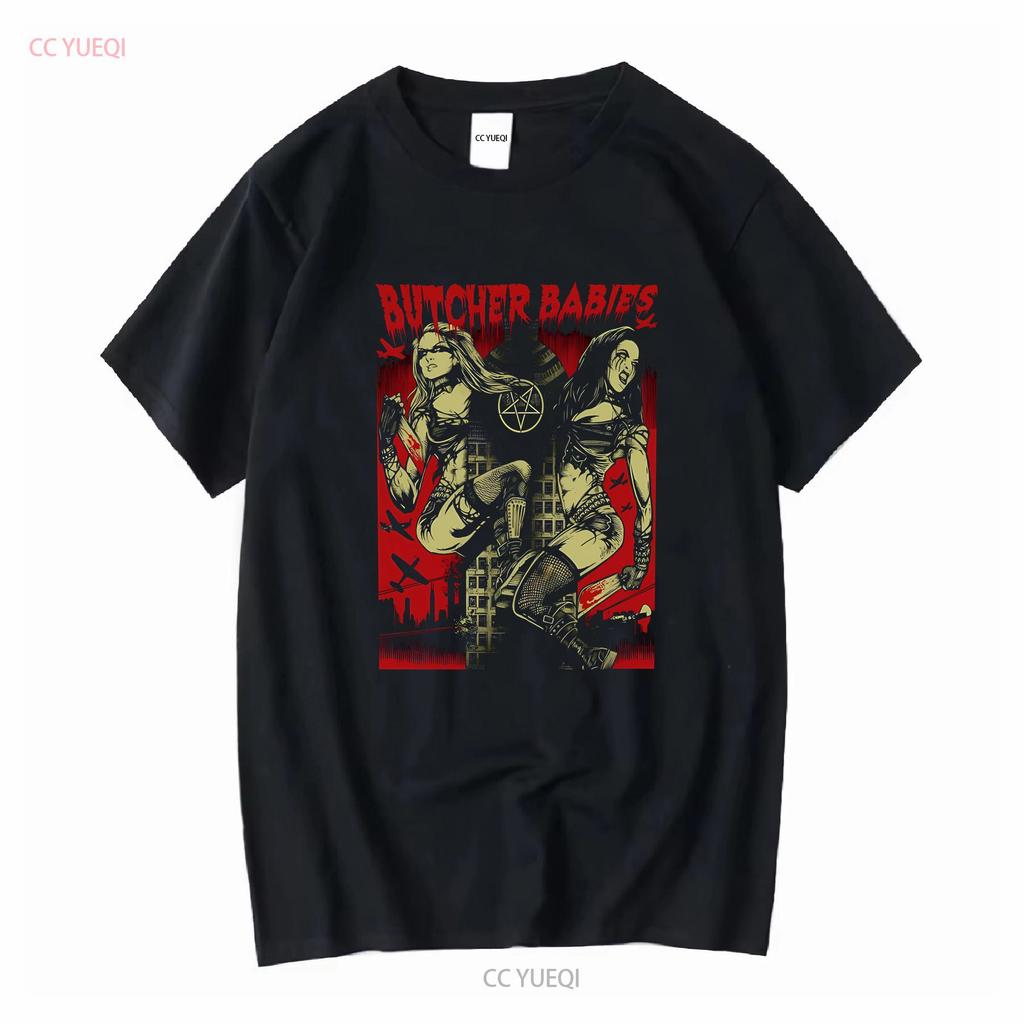 T Shirt Band Metal Butcher Babies Cotton Black Unisex Size S To 5xl Cb1471 Long Or Short Sleeves Vintage Washed Comfortable Casual