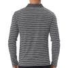 Men's high-end golf striped polo shirt t-shirt men's lapel Paul shirt long sleeve tops