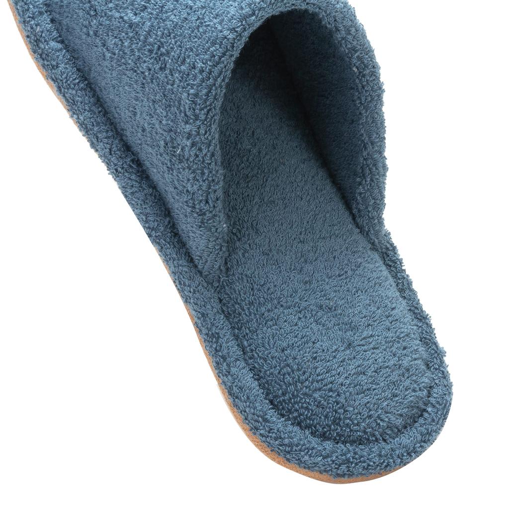 KOCOTA Towel Sandals and Pile Perfect for After a Indoor XL Slippers, 100% Cotton, Quiet, Bath, Washable, Sweat-Absorbent, Quick-Drying, Cotton,