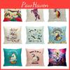 Cute Modern Unicorn Throw Pillow Cover Soft Polyester Cartoon Cushion Case 45x45cm