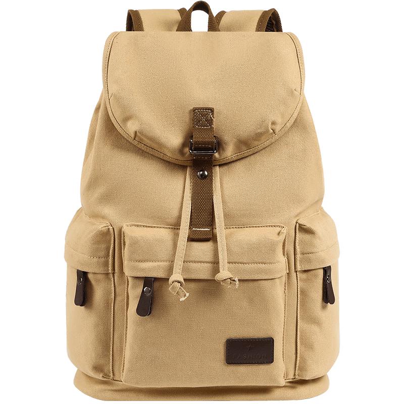 Viney Vintage Canvas Travel Laptop Backpack