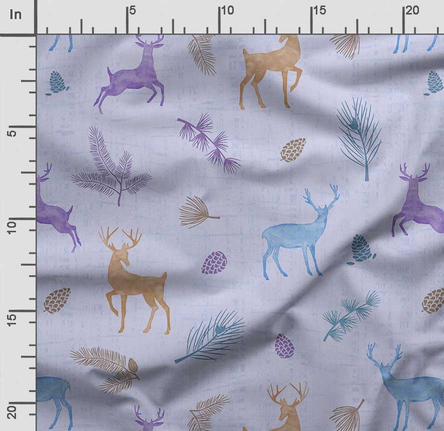 Soimoi Animals Print, Bavlna Cambric, Prošívací tkanina prodávaná The Yard 42 palců široká, bavlněná tkanina střední gramáže, Šicí potřeby,